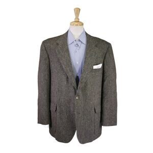 Magee Tweed Green Donegal 3/2 Rolled Lapel Wool Blazer Jacket 48R
